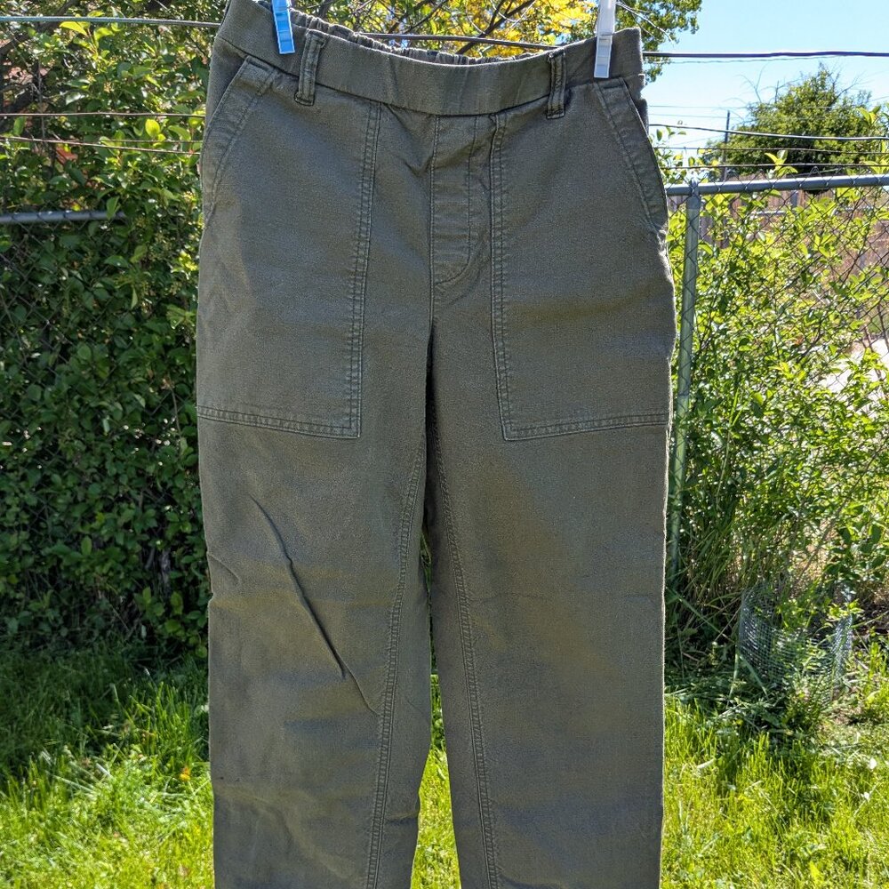 Lands End utility pant, elastic waist, size 8